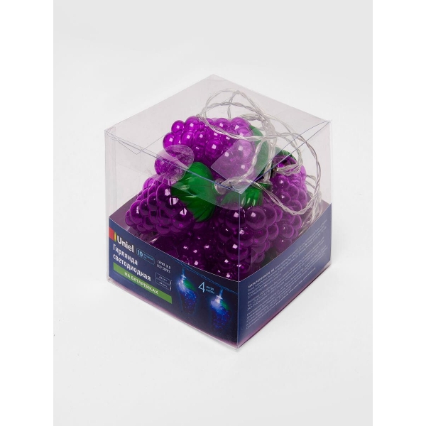 Светодиодная гирлянда Uniel Виноград белый ULD-S0400-010/STB/2AA White IP20 Grapes UL-00003392