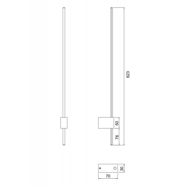 Настенный светильник Maytoni Technical Pars C070WL-L6GB3K