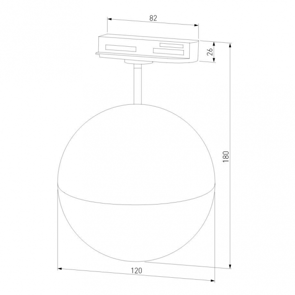 Трековый светильник Elektrostandard Glob GX53 черный MRL 1015 a053136