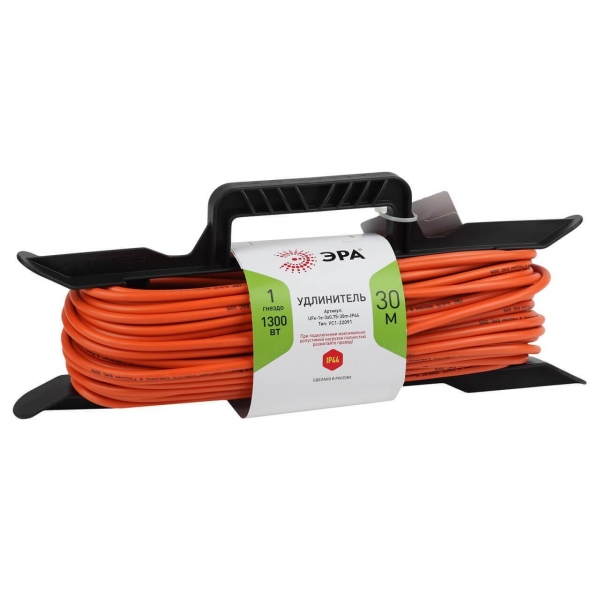 Удлинитель силовой ЭРА UFx-1e-3x0.75-30m-IP44 Б0046827