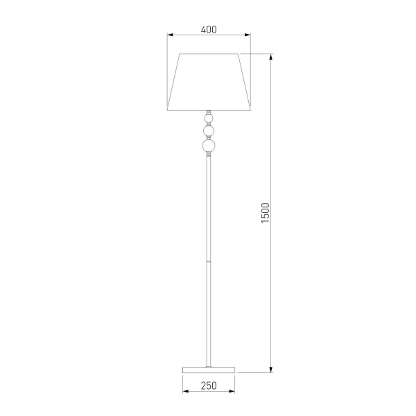 Торшер Eurosvet Sortino 01072/1 хром