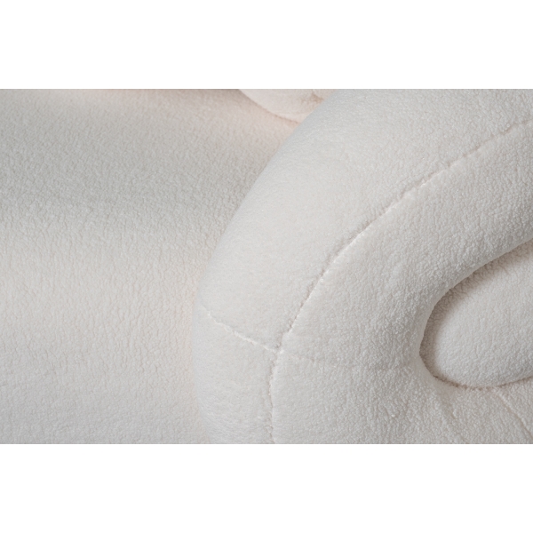 ZW-22024 Диван трехместный иск.мех белый 229*95*61см