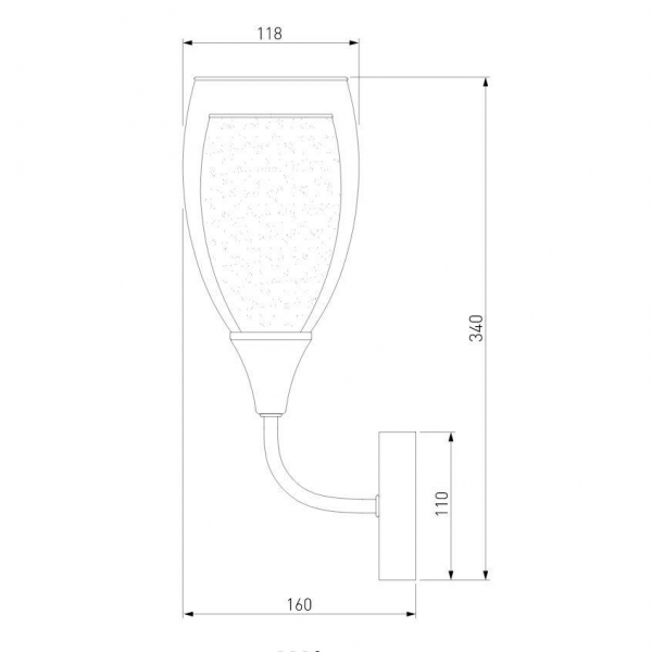 Бра Eurosvet Cosmic 50285/1 золото