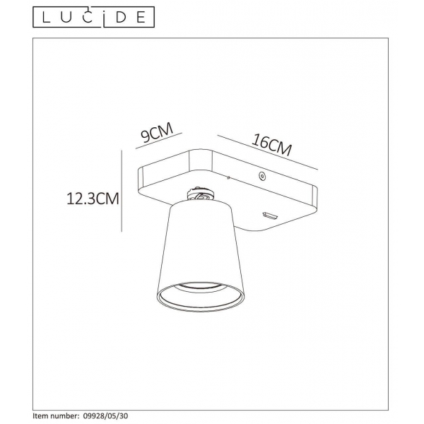 Спот Lucide Turnon 09928/05/30