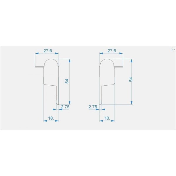 Заглушка Deko-Light End Cap R-EL-03-10 Set 2 pcs 979710