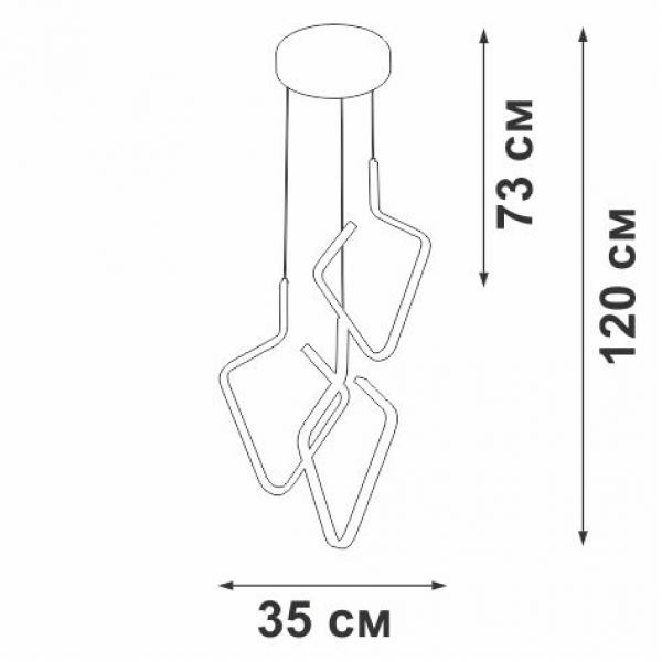 Подвесной светодиодный светильник Vitaluce V4608-0/3S