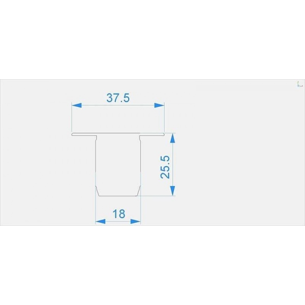 Заглушка Deko-Light End Cap P-ET-03-10 Set 2 pcs 978260