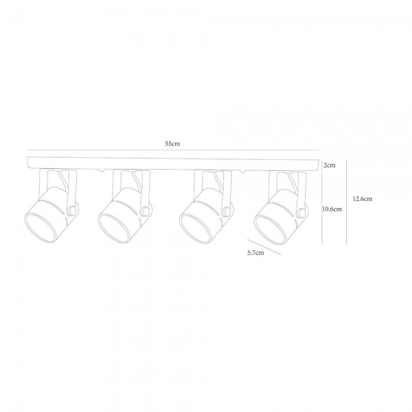 Потолочный светильник Arte Lamp A1311PL-4WH