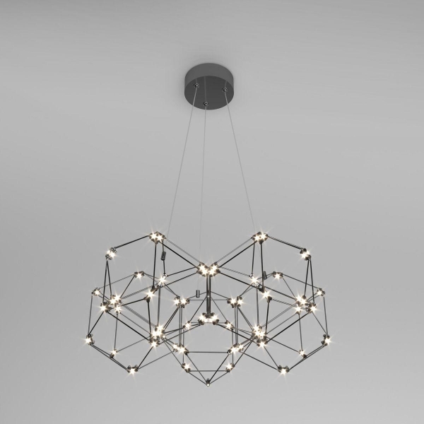 Подвесной светодиодный светильник Eurosvet Uma 90169/5 черный жемчуг