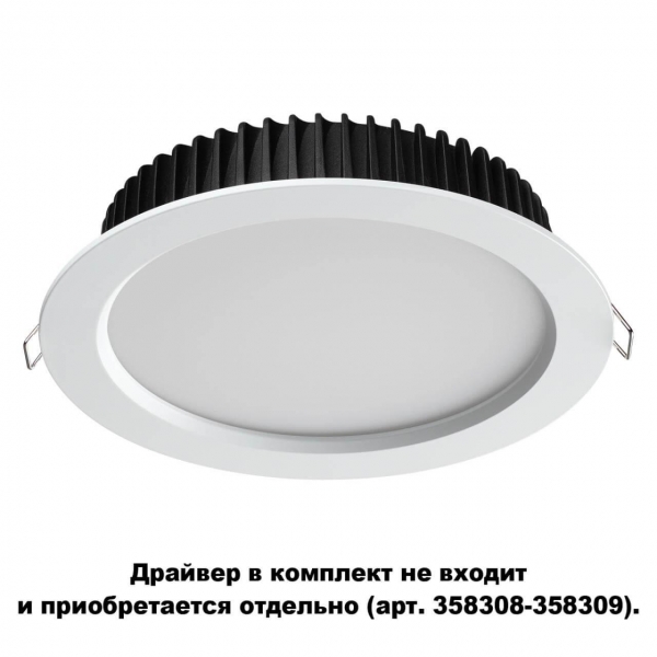 Встраиваемый светодиодный светильник Novotech Spot Drum 358306