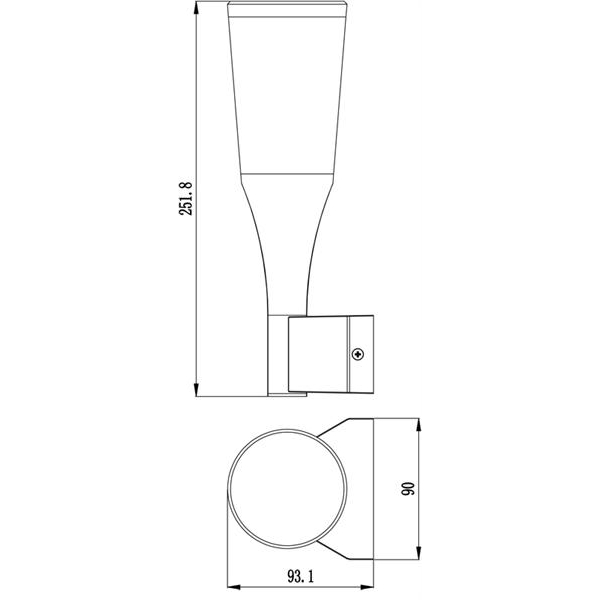 Уличный настенный светодиодный светильник Deko-Light Bessma 731083