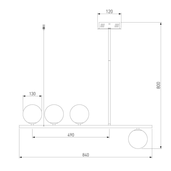 Подвесная люстра Eurosvet Fredo 70136/4 латунь