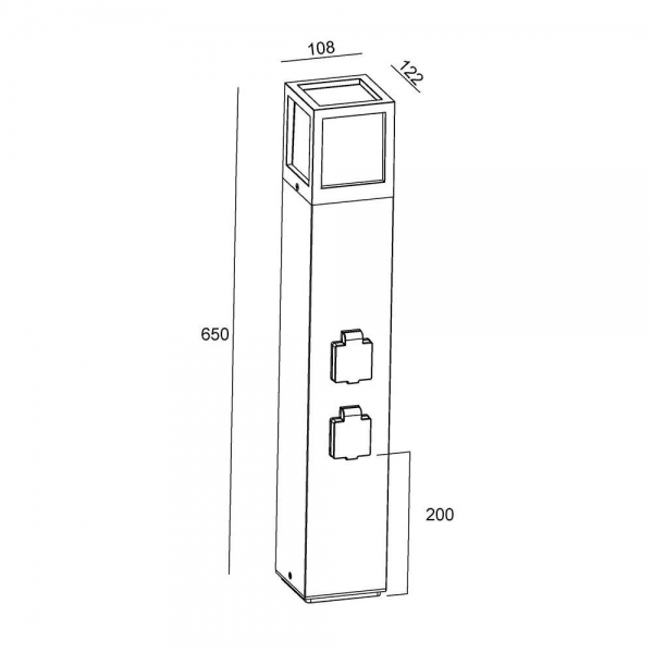 Ландшафтный светильник Deko-Light Facado Socket 733064