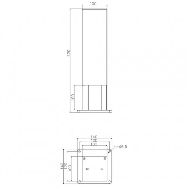 Ландшафтный светильник Deko-Light Socket Tower Puka Mana 733066