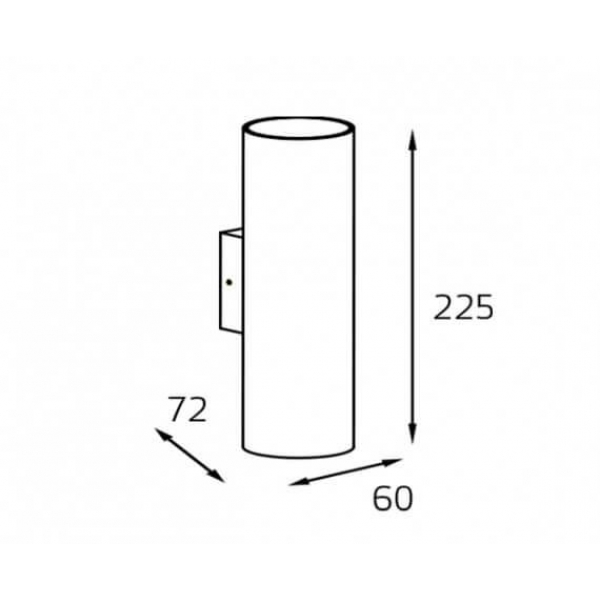 Настенный светильник Italline DANNY W2 black