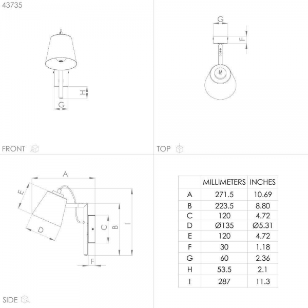 Бра Eglo Lacey 43735