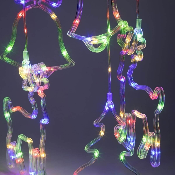 Светодиодная гирлянда ЭРА занавес Новый год 220V динамичный мультиколор ЕGNIG - NY Б0055998