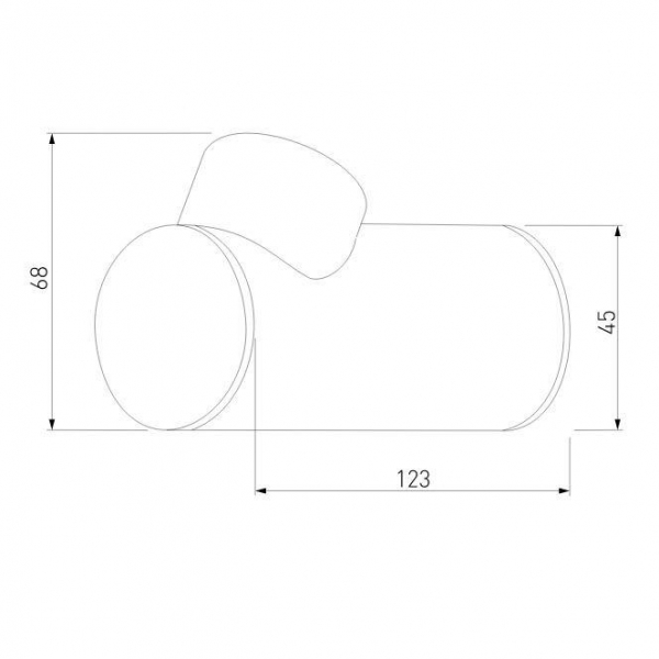 Уличный настенный светодиодный светильник Elektrostandard Ray 35134/W черный a056370