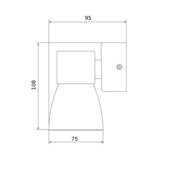 Бра Elektrostandard Cono MRL 1027 белый/серебро a061049