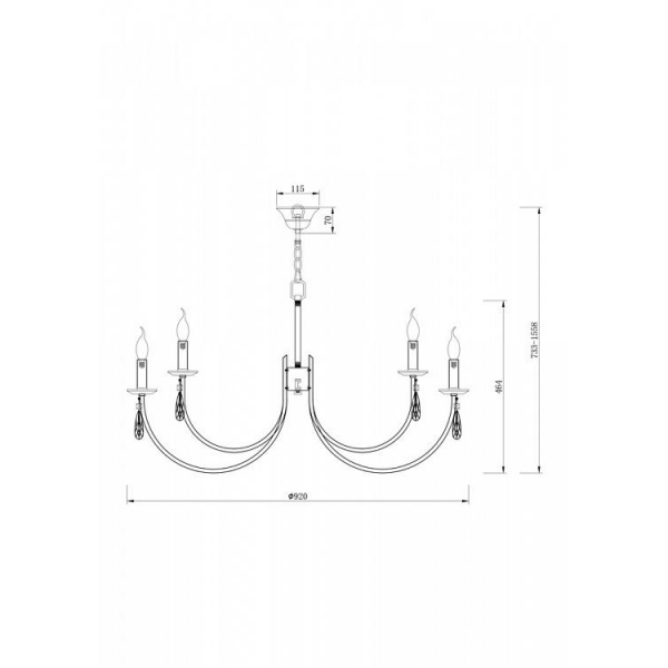 Подвесная люстра Freya Forte FR1006PL-12N