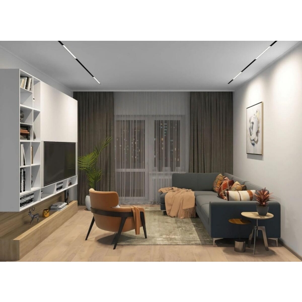 Трековый светодиодный светильник Denkirs Smart Linear DK8005-BK