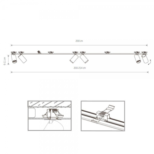 Встраиваемый спот Nowodvorski Mono Surface 7687