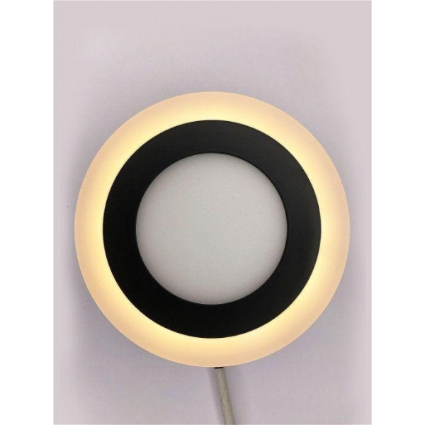 Настенно-потолочный светодиодный светильник Elvan NLS-500R-6/3-WW/NH-Bk