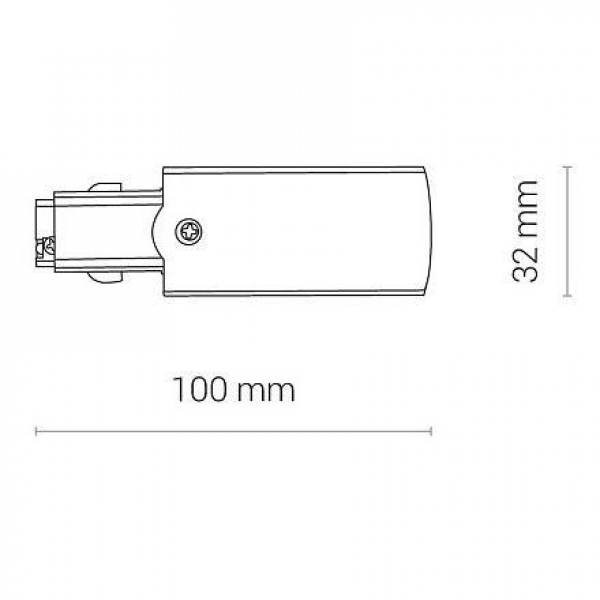 Ввод питания правый Nowodvorski Ctls Power 8713