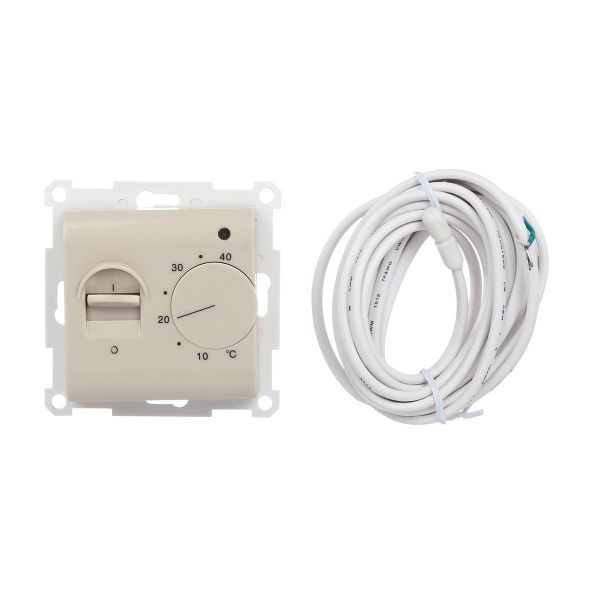 Терморегулятор LK Studio теплого пола в комплекте с сенсором (бежевый), LK60, LK80 867601-1
