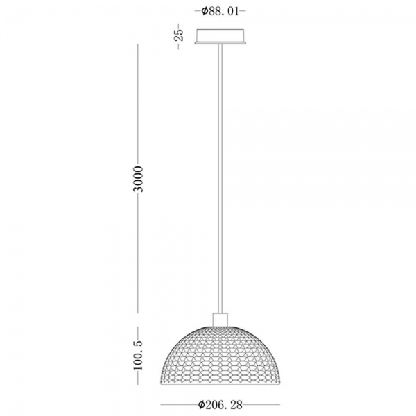 Подвесной светильник Deko-Light Basket 342142