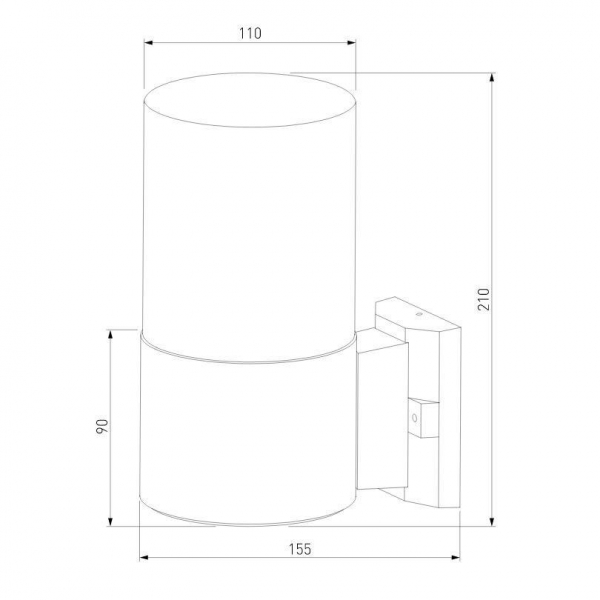 Уличный настенный светильник Elektrostandard Roil 35125/U a055630