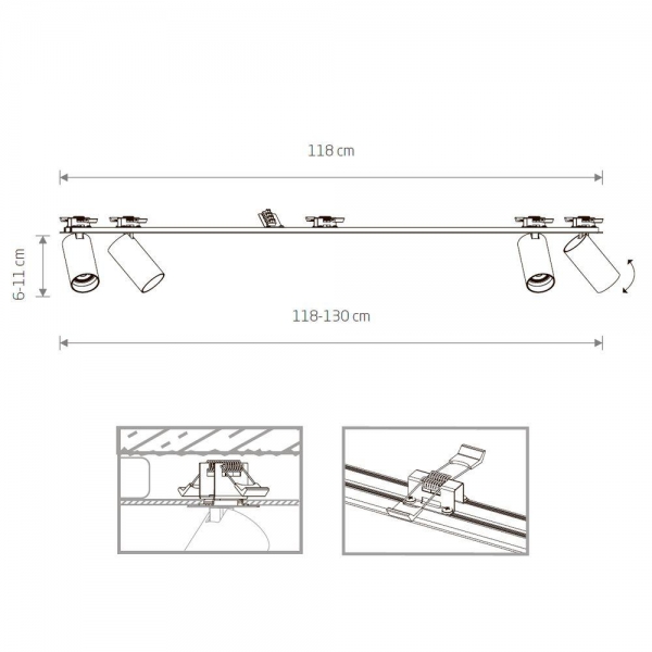 Встраиваемый спот Nowodvorski Mono Surface 7692