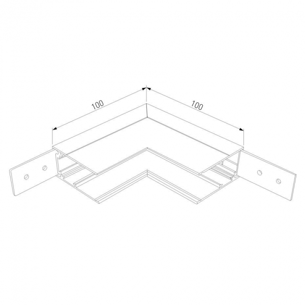 Коннектор L-образный внутренний Elektrostandard Slim Magnetic 85091/00 a057206