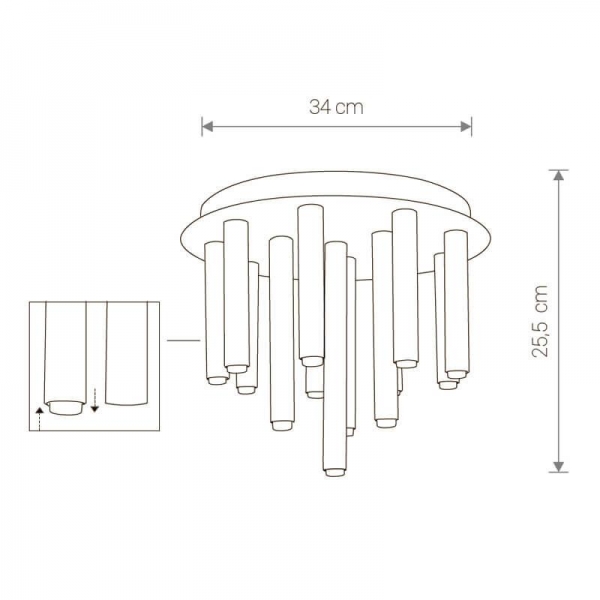 Потолочная люстра Nowodvorski Stalactite 9054