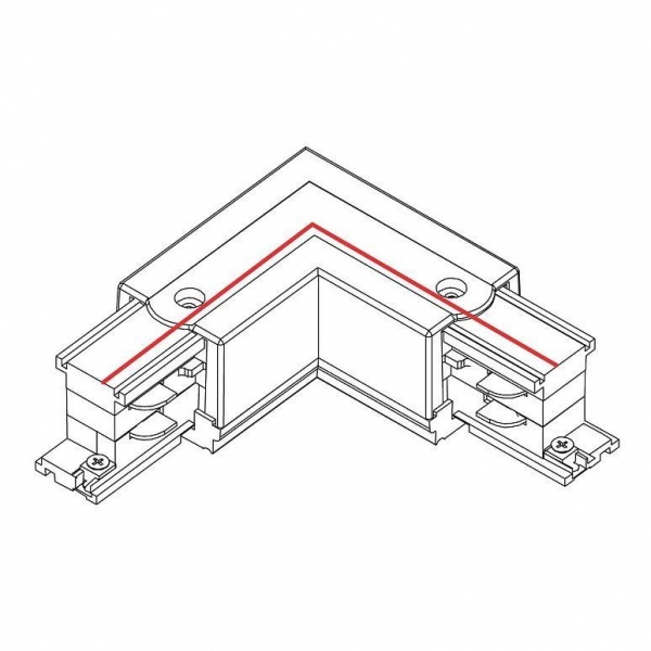 Коннектор L-образный правый Nowodvorski Ctls Power 8227