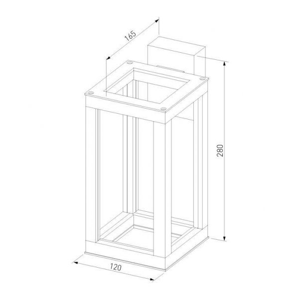 Уличный настенный светодиодный светильник Elektrostandard Frame 1527 Techno Led серый a051856