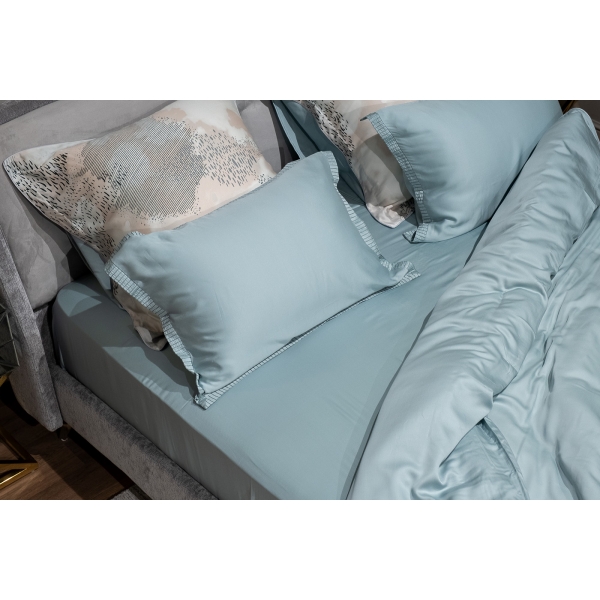 144HF-70603 Простыня тенсель бирюзовая 240*250