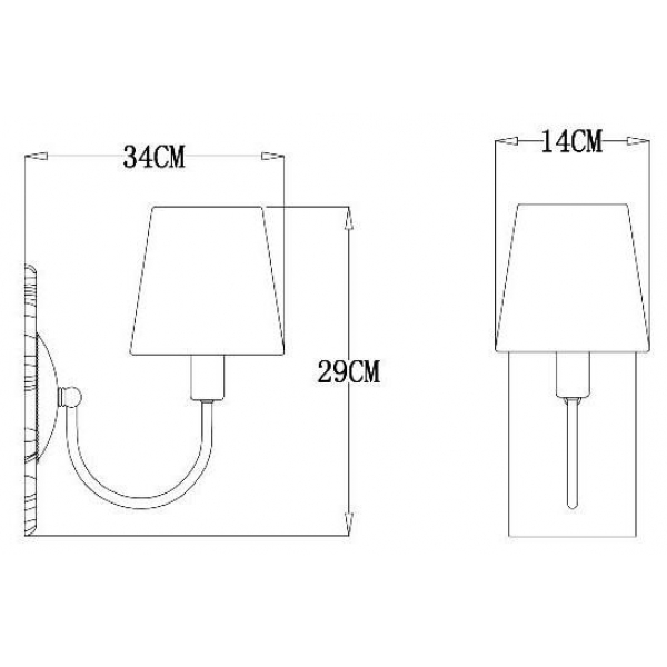 Бра Arte Lamp Gracie A7301AP-1PB