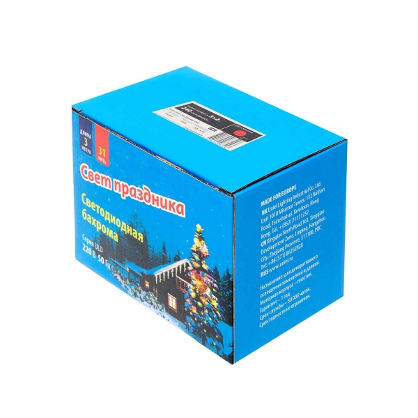 Светодиодная гирлянда Uniel занавес 220V красный ULD-C2030-240/SWK RED IP67 UL-00001362