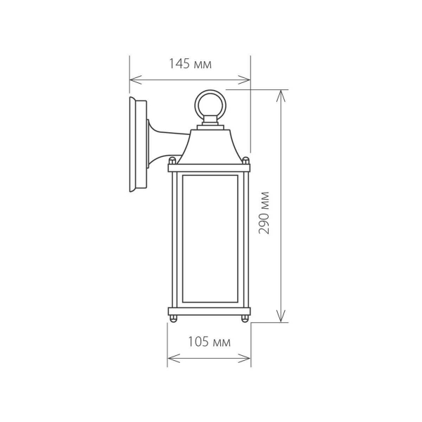 Уличный настенный cветильник Elektrostandard 1008D Brick черный a038438