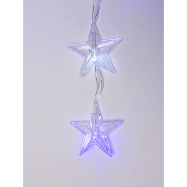Светодиодная гирлянда Uniel занавес 220V белый ULD-E5505-196/DTK WHITE-BLUE IP20 STARS-1 UL-00001410