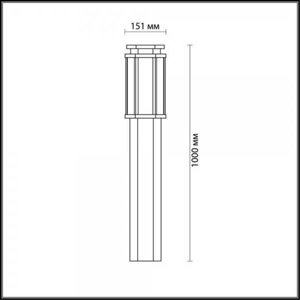 Уличный светильник Odeon Light Nature Gino 4048/1F