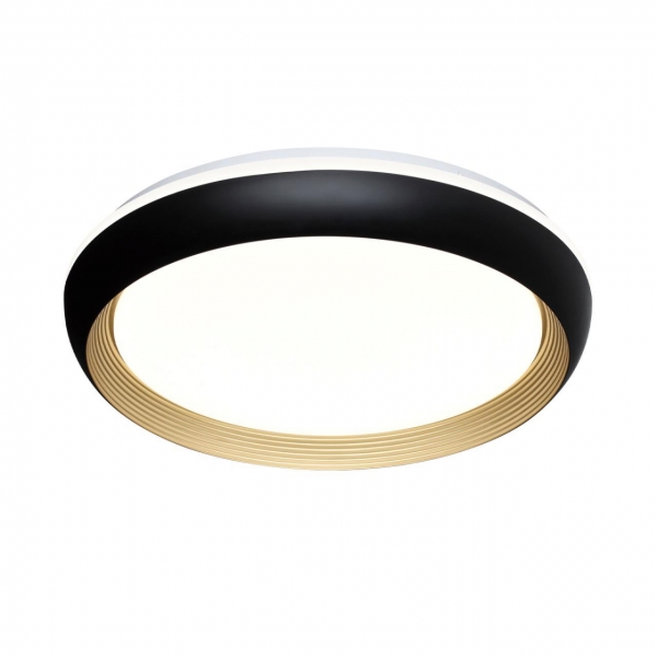 Настенно-потолочный светодиодный светильник Sonex Pale Tofiq Black 7651/EL