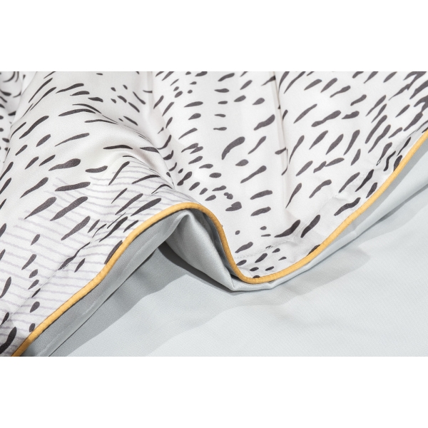 144HF-10301 Пододеяльник Нувола принт тенсель серый 220*200