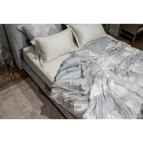 144HF-10301 Пододеяльник Нувола принт тенсель серый 220*200