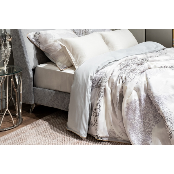 144HF-10301 Пододеяльник Нувола принт тенсель серый 220*200