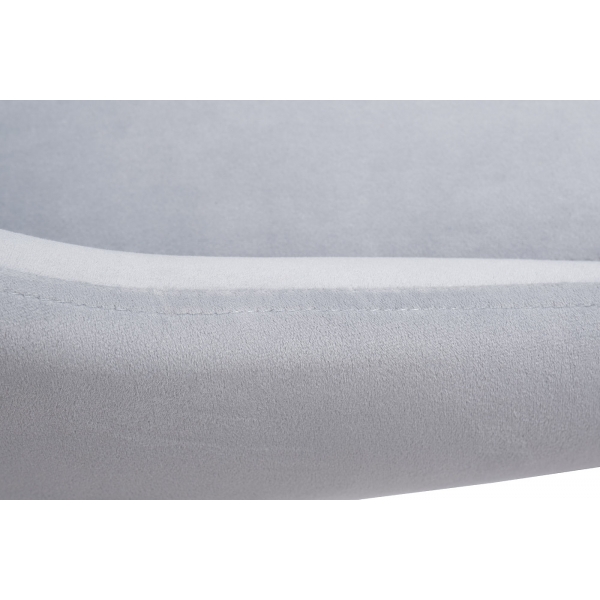 30C-1185 SER Стул велюр светло-серый 55*62*94см, ножки хром