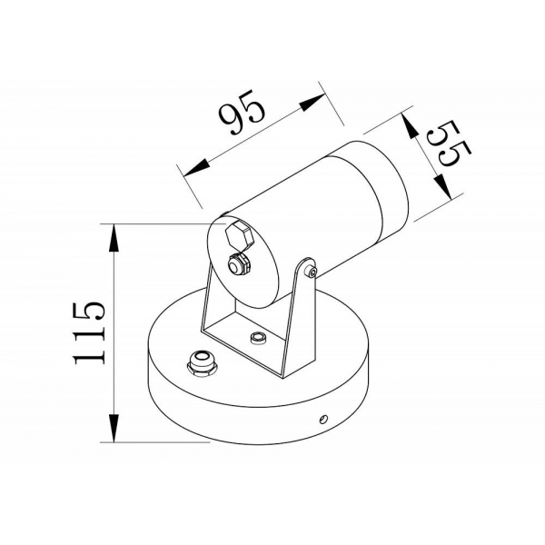 Настенный светильник Maytoni Scope O025WL-01B