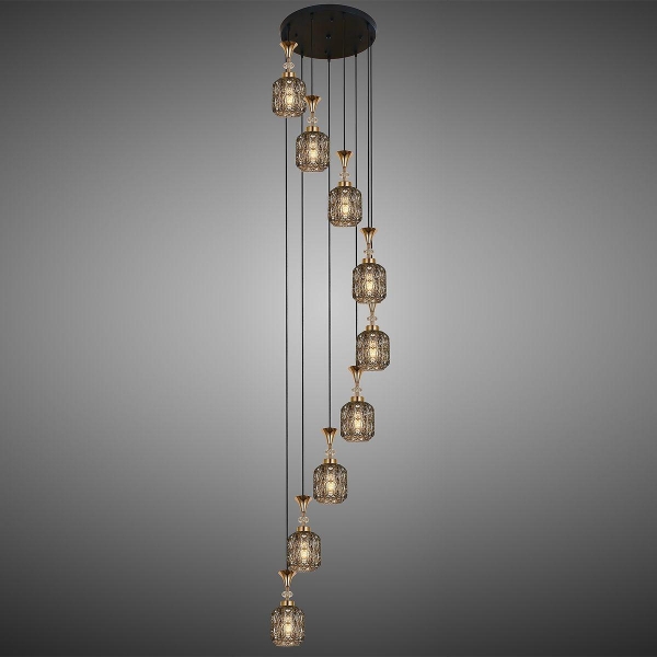 Подвесная люстра Reluce 02003-0.9-09 Smoke