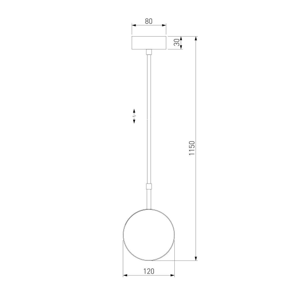 Подвесной светильник Elektrostandard Grollo 50120/1 черный 4690389187117